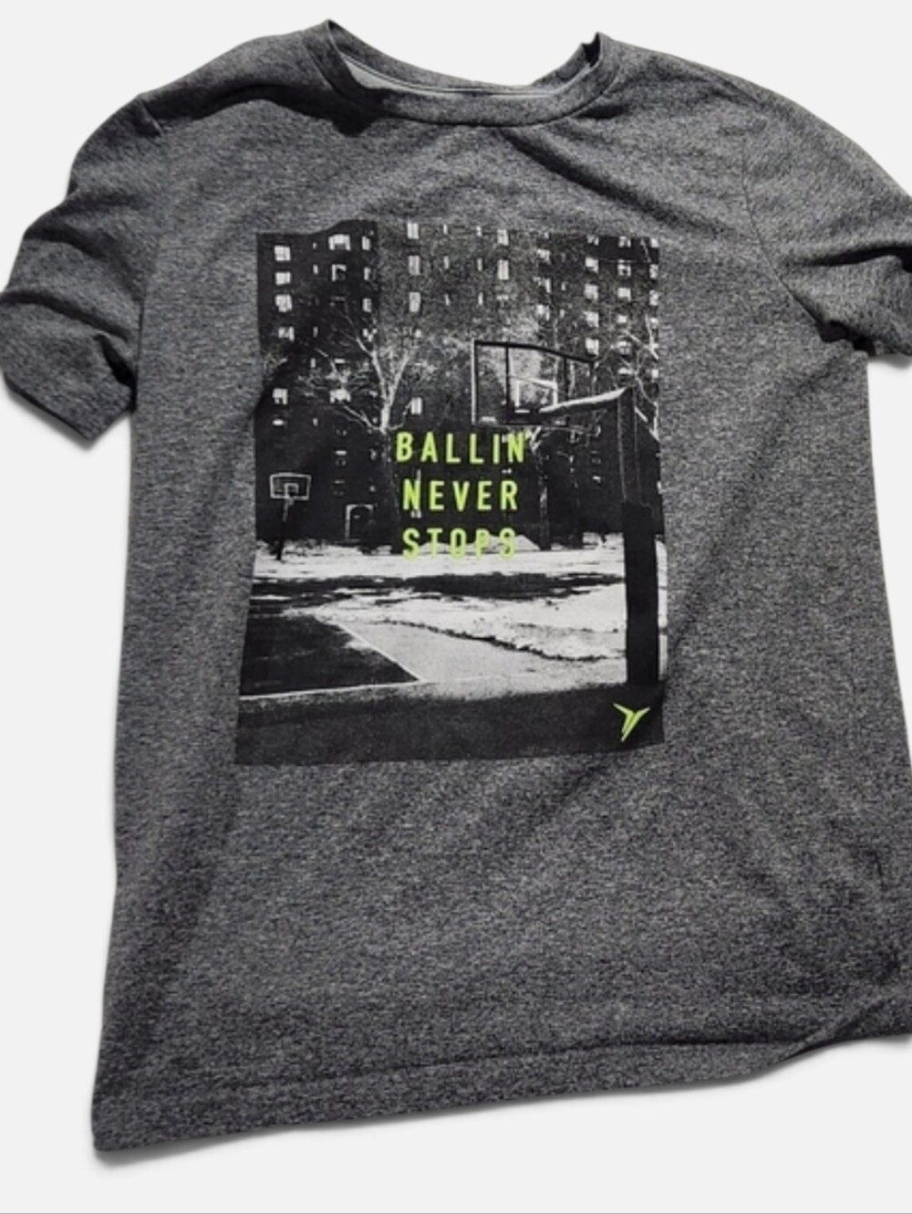 Youth- Old Navy Gray Graphic Tee Shirt
